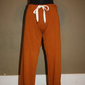 J.CREW BRONZE BROWN SWEATPANTS DRAWSTRING AND ELASTIC WAIST & ANKLES - XS 0 2